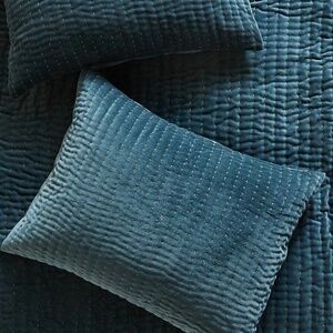 Anthropologie Kantha Stitched Standard Sham Single